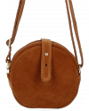 GEANȚĂ DIN PIELE tip poștaș Vittoria Gotti roșcat V20CMS