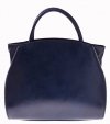 GEANȚĂ DIN PIELE cufăr Genuine Leather bleumarin 956
