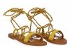sandale de damă Givana galben 2041