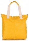GEANȚĂ DIN PIELE shopper bag Vera Pelle galben 1356