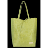 GEANȚĂ DIN PIELE shopper bag Vittoria Gotti verde de limetă V299COCO