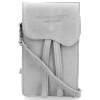 GEANȚĂ DIN PIELE universală Vittoria Gotti gri deschis V6256C
