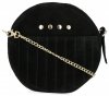GEANȚĂ DIN PIELE tip poștaș Vittoria Gotti negru V6008