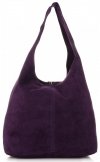 GEANȚĂ DIN PIELE shopper bag Vittoria Gotti mov V8802