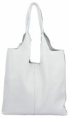 GENȚĂ DIN PIELE shopper bag Vittoria Gotti alb 165
