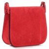 GEANȚĂ DIN PIELE tip poștaș Genuine Leather roșu 0003