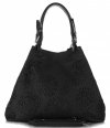 GEANȚĂ DIN PIELE shopper bag Vittoria Gotti negru V8913