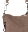 GEANȚĂ DIN PIELE tip poștaș Genuine Leather maro pământiu 85A