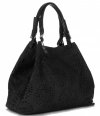 GEANȚĂ DIN PIELE shopper bag Vittoria Gotti negru V8913