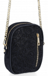 GEANȚĂ DIN PIELE universală Vittoria Gotti negru V6208F