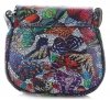 GEANȚĂ DIN PIELE tip poștaș Genuine Leather bleumarin 11