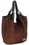 GEANȚĂ DIN PIELE shopper bag Vittoria Gotti maro V80050