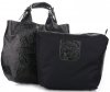 GEANȚĂ DIN PIELE shopper bag Genuine Leather verde de sticlă K216