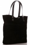 GEANȚĂ DIN PIELE shopper bag Vittoria Gotti negru V8267