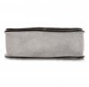 GEANȚĂ DIN PIELE tip poștaș Genuine Leather gri deschis 0003