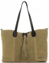 GEANȚĂ DIN PIELE shopper bag Vittoria Gotti verde V3076