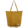 GEANȚĂ DIN PIELE shopper bag Vittoria Gotti muştar VG41