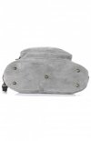 GEANȚĂ DIN PIELE rucsac Vittoria Gotti gri deschis V1670C