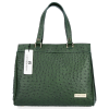 GEANȚĂ DIN PIELE business Vittoria Gotti verde de sticlă V558048