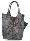 GEANȚĂ DIN PIELE shopper bag Vittoria Gotti negru VG91