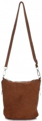 GEANȚĂ DIN PIELE tip poștaș Genuine Leather maro 85A