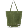 GEANȚĂ DIN PIELE shopper bag Vittoria Gotti verde VG41