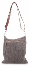 GEANȚĂ DIN PIELE tip poștaș Genuine Leather grafit 14