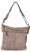 GEANȚĂ DIN PIELE tip poștaș Genuine Leather maro pământiu L5127
