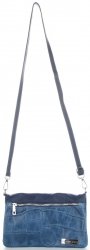 GEANȚĂ DIN PIELE tip poștaș Vittoria Gotti denim V190232