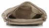 GEANȚĂ DIN PIELE tip poștaș Genuine Leather bej închis A20E