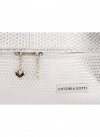 GEANȚĂ DIN PIELE universală Vittoria Gotti argint V5480