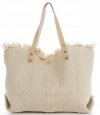 GEANȚĂ DIN PIELE shopper bag Vittoria Gotti bej V5902