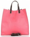 GEANȚĂ DIN PIELE universală Genuine Leather roz  indian 691756