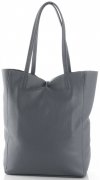 GEANȚĂ DIN PIELE shopper bag Vittoria Gotti gri V299F