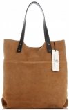 GEANȚĂ DIN PIELE shopper bag Vittoria Gotti roșcat V8267