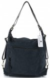 GEANȚĂ DIN PIELE rucsac Vittoria Gotti bleumarin V1670C