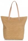 GEANȚĂ DIN PIELE shopper bag Vittoria Gotti maro pământiu V915