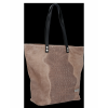 GEANȚĂ DIN PIELE shopper bag Vittoria Gotti maro pământiu V2380