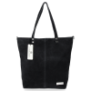 GEANȚĂ DIN PIELE shopper bag Vittoria Gotti negru VG41