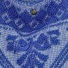 Geantă Shopper Italiană cu Mode La Modă 5887 Albastru Cobalt