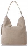 GEANȚĂ DIN PIELE universală Genuine Leather bej 5577C