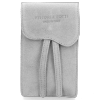 GEANȚĂ DIN PIELE universală Vittoria Gotti gri deschis V6256C