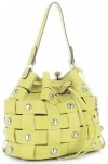 GEANȚĂ DIN PIELE shopper bag Vittoria Gotti verde de limetă V5867
