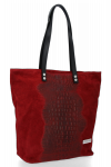 GEANȚĂ DIN PIELE shopper bag Vittoria Gotti vișiniu V2380