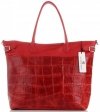 GEANȚĂ DIN PIELE shopper bag Vittoria Gotti roșu V691622