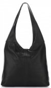 GEANȚĂ DIN PIELE shopper bag Vittoria Gotti negru V3L