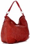 GEANȚĂ DIN PIELE shopper bag Vittoria Gotti roșu V80013