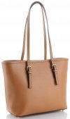 GEANȚĂ DIN PIELE clasică Genuine Leather roșcat 3303