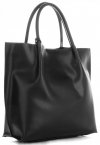 GEANȚĂ DIN PIELE shopper bag Vittoria Gotti negru V355