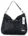 GEANȚĂ DIN PIELE shopper bag Vittoria Gotti negru V80013